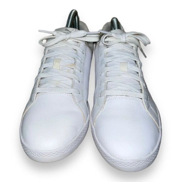 Puma Smash Perforated White/Silver 366238-01 Women's 9 - Picture 2 of 10